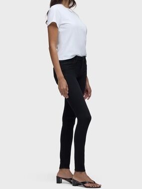 Hudson Black Nico Mid Rise Skinny Jeans Size 24